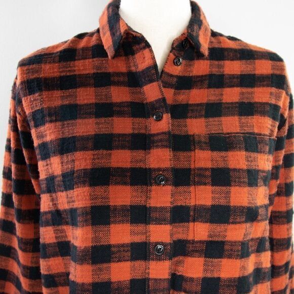 Madewell Flannel Oversized Ex-Boyfriend Shirt‎ - Picture 6 of 16